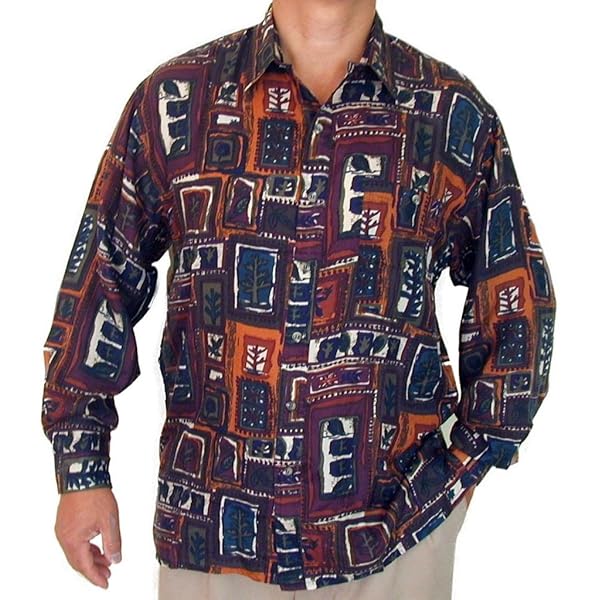 Amazon.com: SURPRISE Men's Printed 100% Silk Shirt # 108 S Printed
